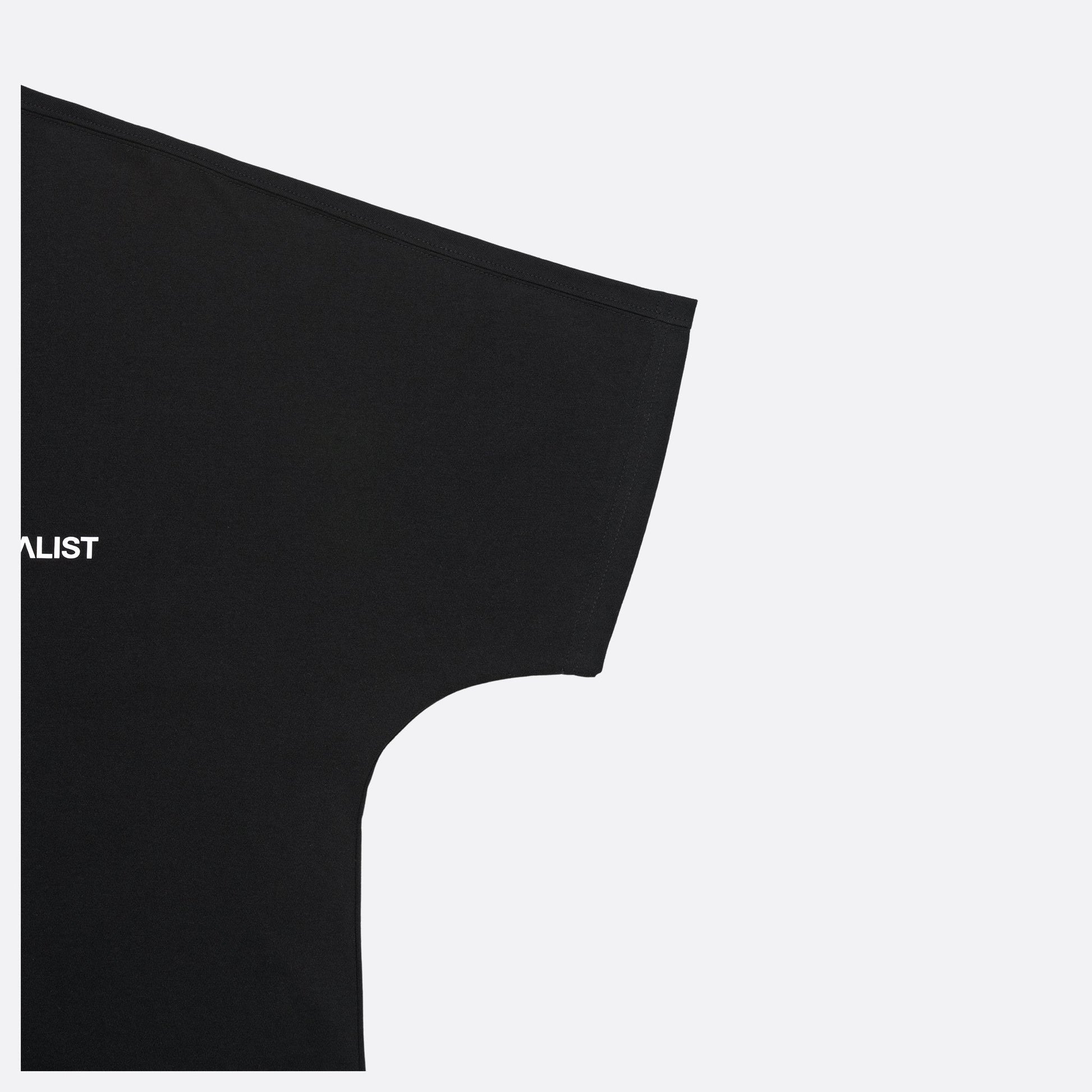 반달리스트 로고 프린트 패턴 루즈탑 소매